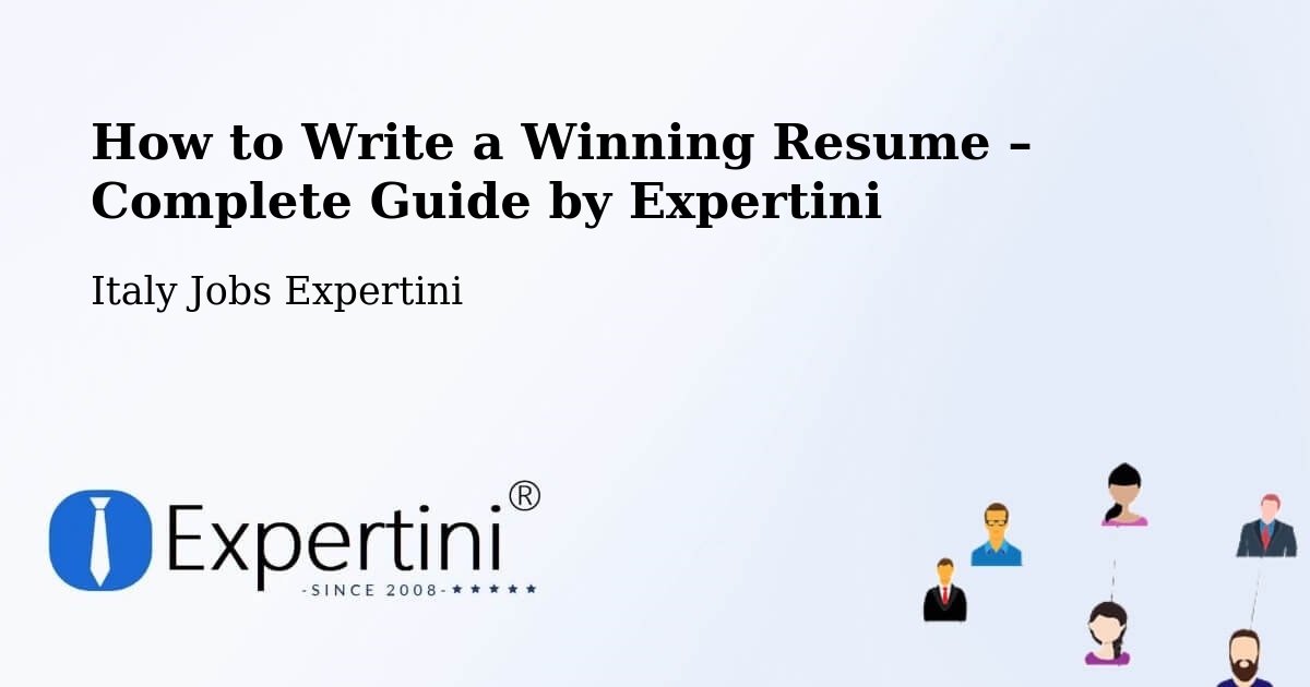 Resume Writing Guide for Job Seekers – Rovigo - Rovigo, Italy Jobs Expertini